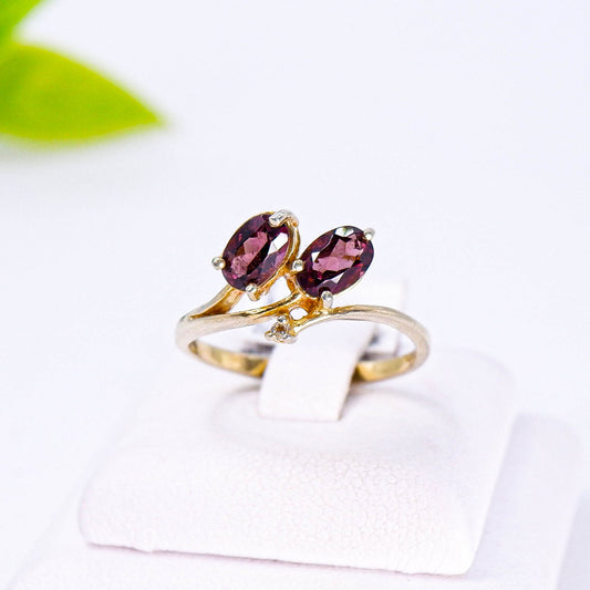 แหวนเงินแท้ 925 ฝังพลอย ทัวมาลีน (Tourmaline) + เซอร์คอน (Zircon)