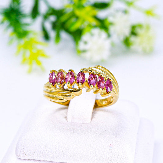 แหวนเงินแท้ 925 ฝังพลอย ทับทิมไทย (Siam Ruby)
