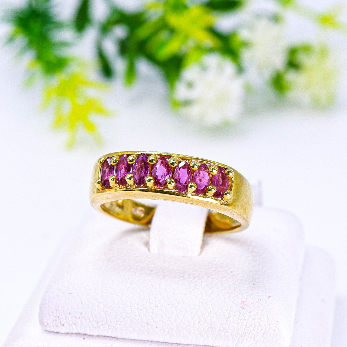แหวนเงินแท้ 925 ฝังพลอย ทับทิมไทย (Siam Ruby)