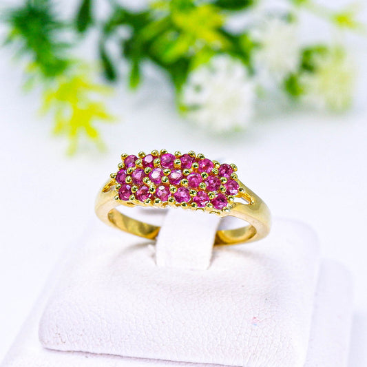 แหวนเงินแท้ 925 ฝังพลอย ทับทิมไทย (Siam Ruby)