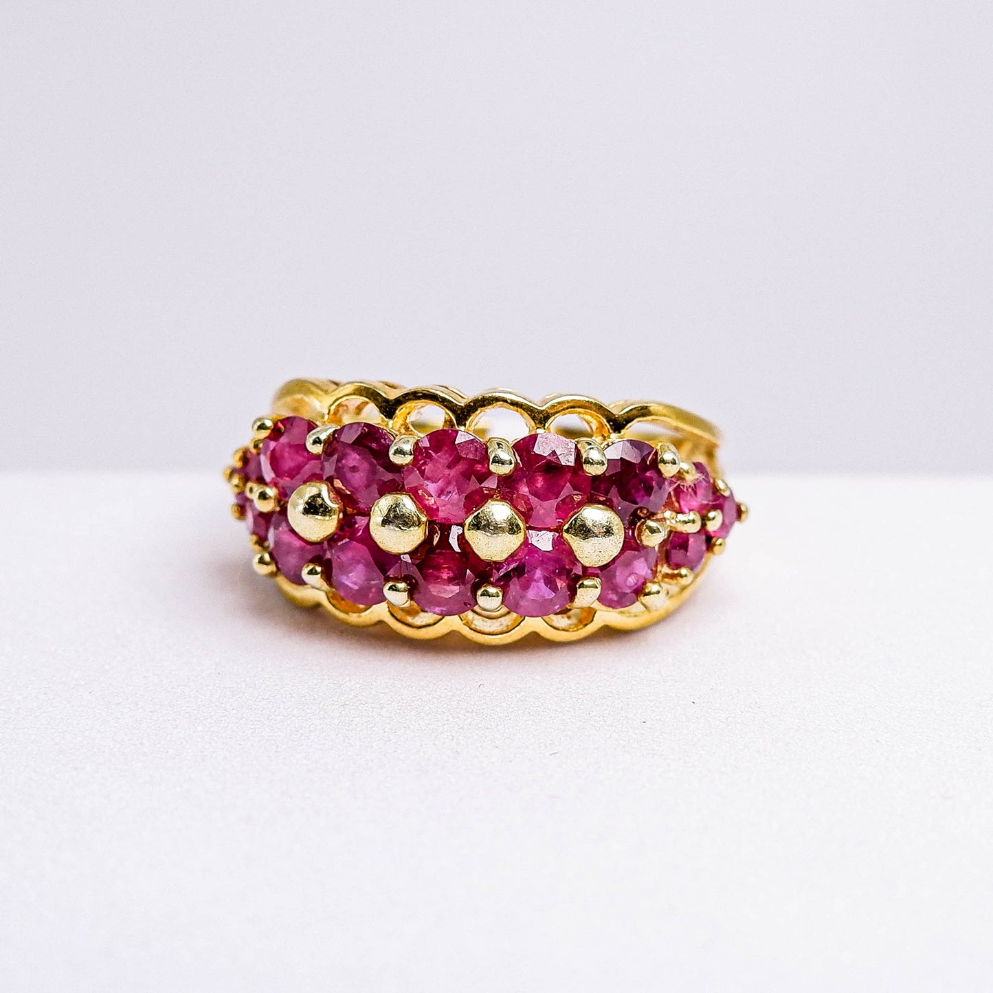 แหวนเงินแท้ 925 ฝังพลอย ทับทิม (Ruby)