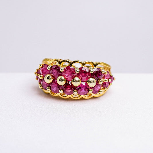 แหวนเงินแท้ 925 ฝังพลอย ทับทิม (Ruby)