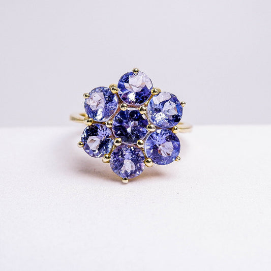 แหวนเงินแท้ 925 ฝังพลอย แทนซาไนท์ (Tanzanite)