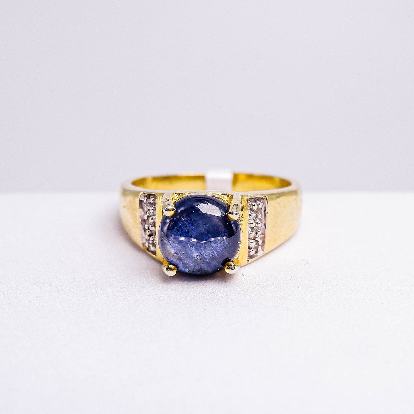 แหวนเงินแท้ 925 ฝังพลอย ไพลิน (Blue Sapphire) + เซอร์คอน (Zircon)