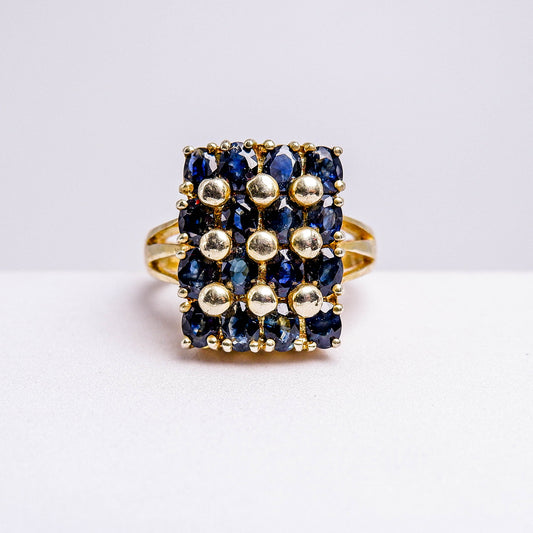 แหวนเงินแท้ 925 ฝังพลอย ไพลิน (Blue Sapphire)