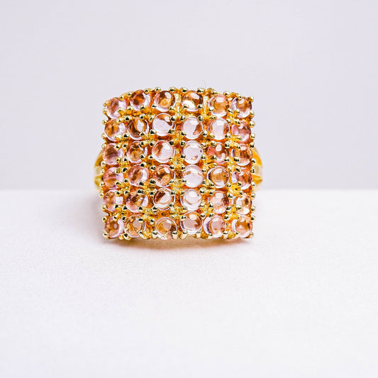 แหวนเงินแท้ 925 ฝังพลอย พิงค์แซฟไฟร์ (Pink Sapphire)