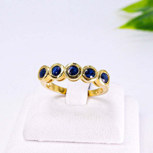 แหวนเงินแท้ 925 ฝังพลอย ไพลิน (Blue Sapphire)