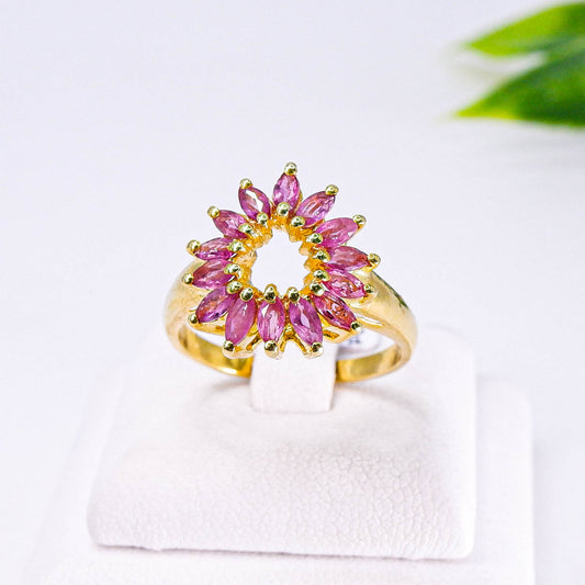 แหวนเงินแท้ 925 ฝังพลอย ทับทิมไทย (Siam Ruby)