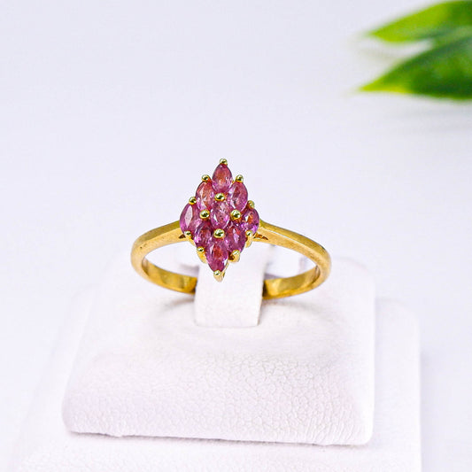แหวนเงินแท้ 925 ฝังพลอย ทับทิมไทย (Siam Ruby)