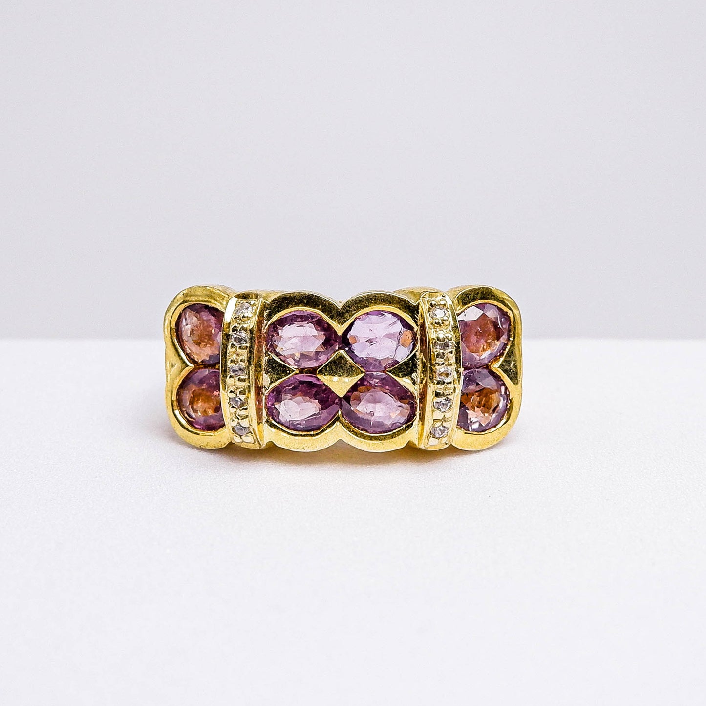 แหวนเงินแท้ 925 ฝังพลอย แซฟไฟร์ไทย (Thai Sapphire) + เซอร์คอน (Zircon)