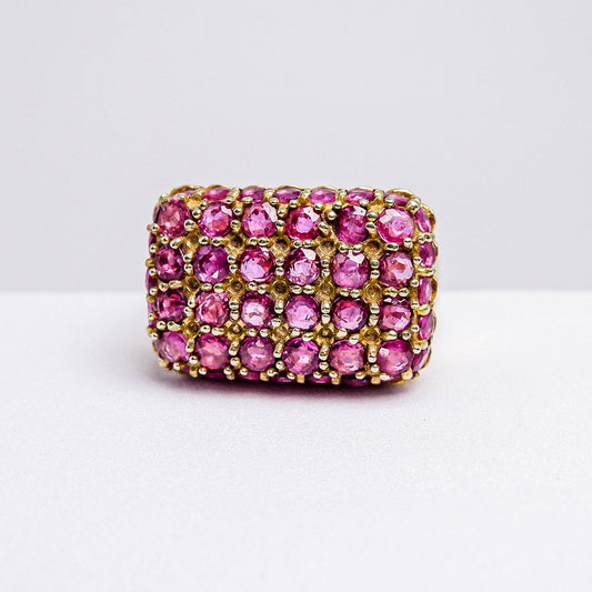 แหวนเงินแท้ 925 ฝังพลอย ทับทิมไทย (Siam Ruby)