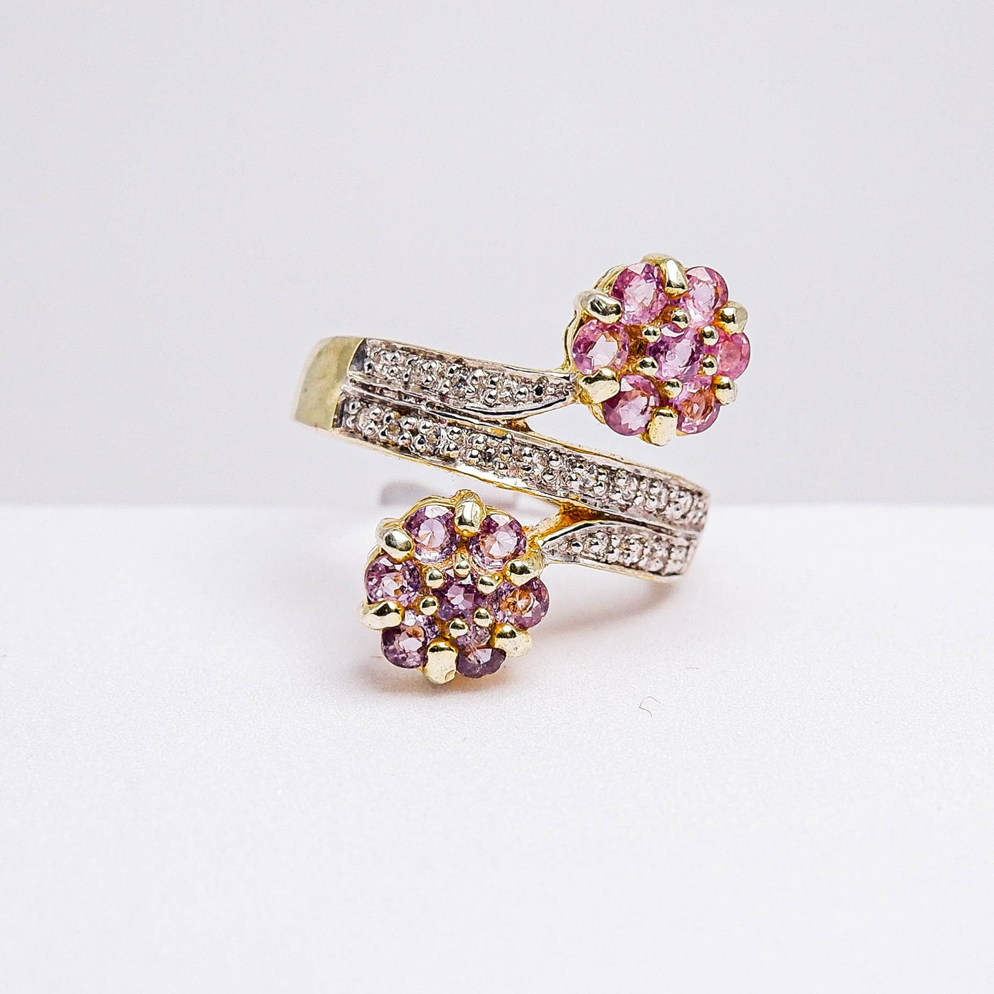 แหวนเงินแท้ 925 ฝังพลอย แซฟไฟร์ไทย (Thai Sapphire) + เซอร์คอน (Zircon)