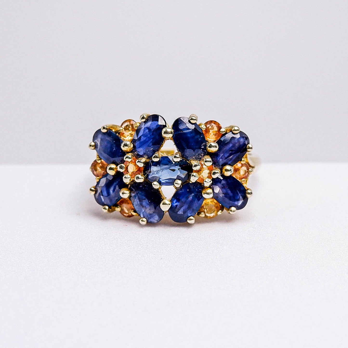 แหวนเงินแท้ 925 ฝังพลอย ไพลิน (Blue Sapphire)
