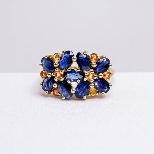 แหวนเงินแท้ 925 ฝังพลอย ไพลิน (Blue Sapphire)
