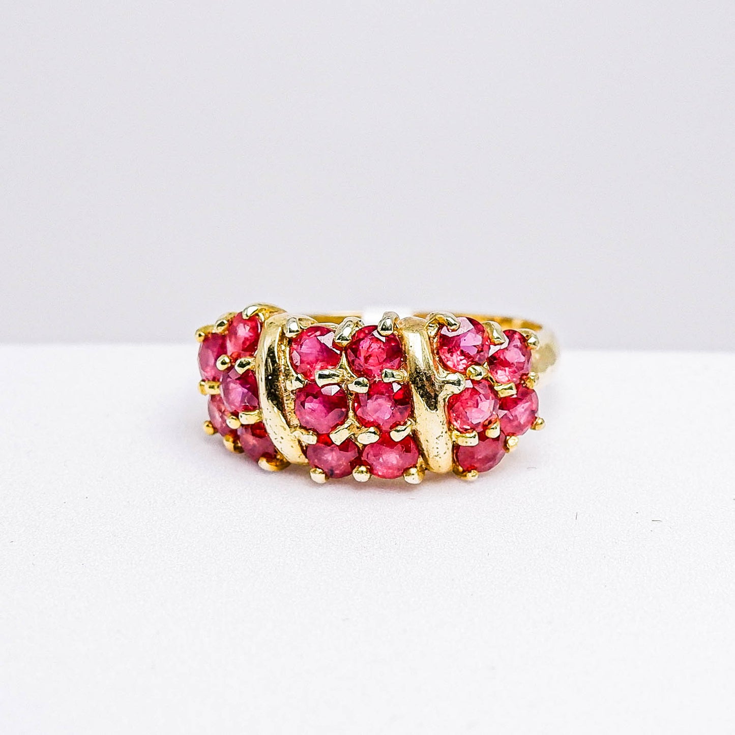 แหวนเงินแท้ 925 ฝังพลอย เรดสปิเนล (Red Spinel)