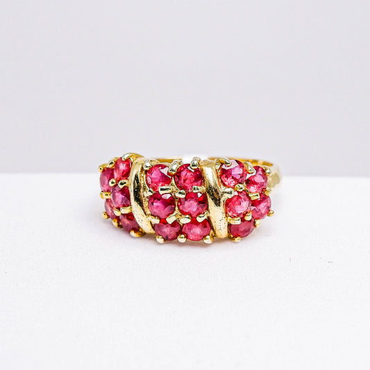 แหวนเงินแท้ 925 ฝังพลอย เรดสปิเนล (Red Spinel)